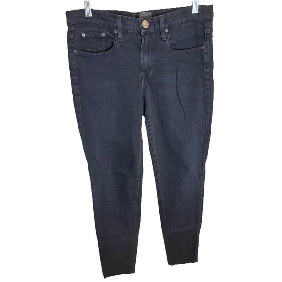 Vince Jeans Womens Size 26 Black Skinny Low Rise Made In The USA Premium Quality - Picture 2 of 10